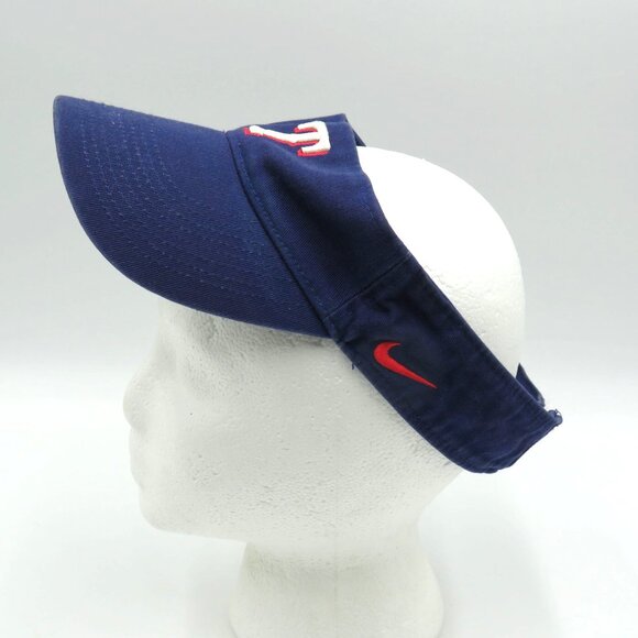 Texas Rangers Hat Nike Adjustable Blue Visor Cap Embroidered Logo MLB Baseball - Picture 4 of 9